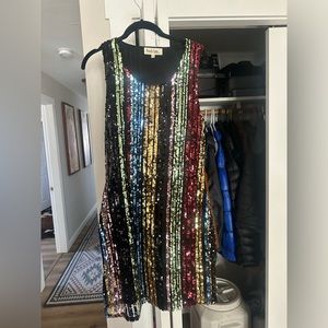 Size large sequin dress.
